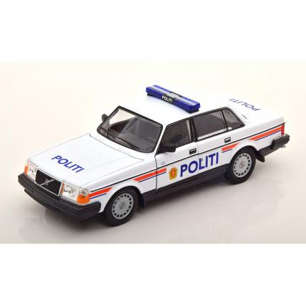 Welly Volvo 240 GL polisbil - Norge - Welly 1:24