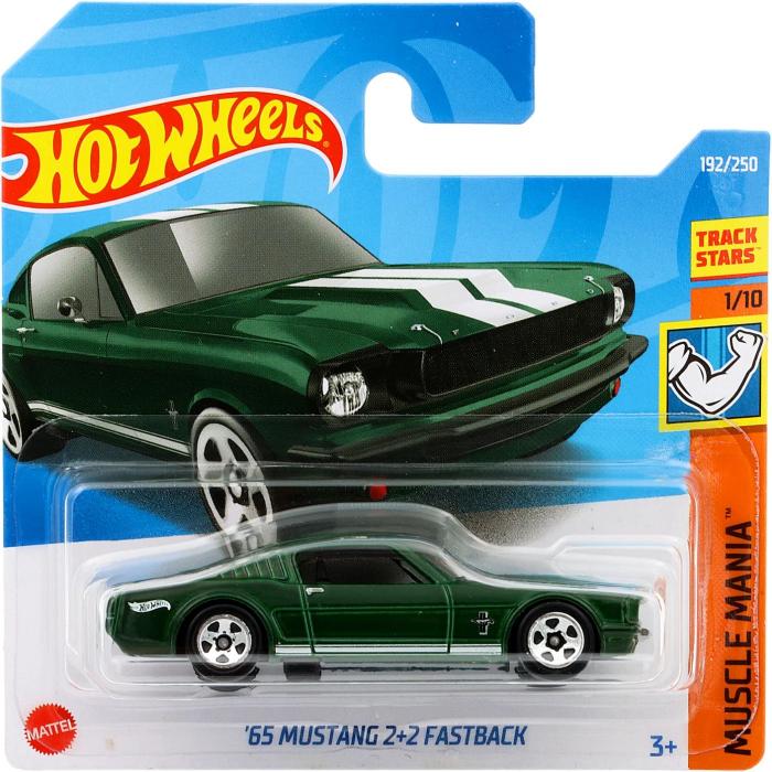 Hot Wheels '65 Mustang 2+2 Fastback - Muscle Mania - Grn - Hot Wheels