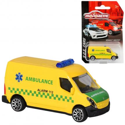 Majorette Renault Master - Dansk ambulans - S.O.S. Cars - Majorette