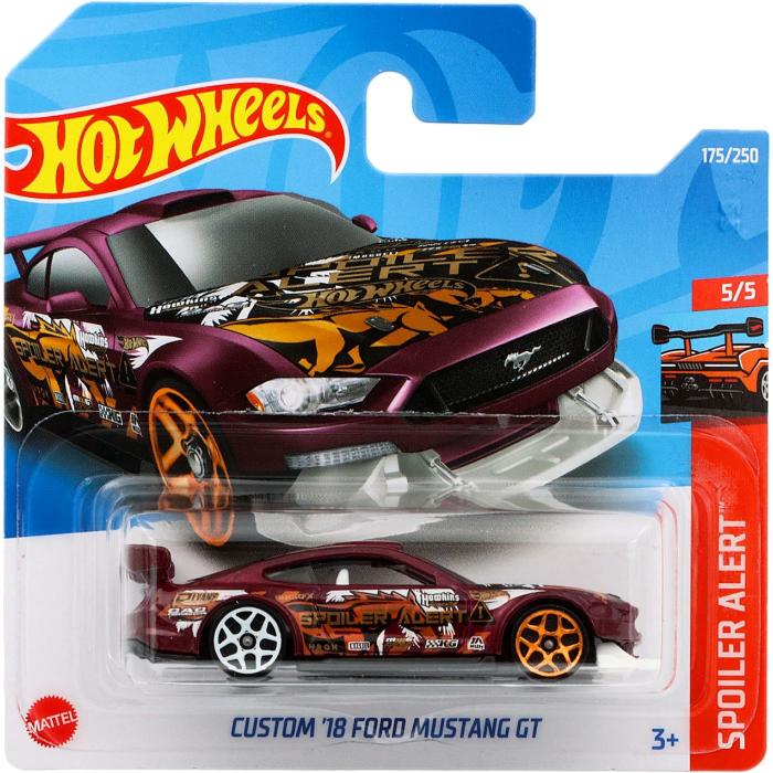 Hot Wheels Custom '18 Ford Mustang GT - Spoiler Alert - Rdlila - HW