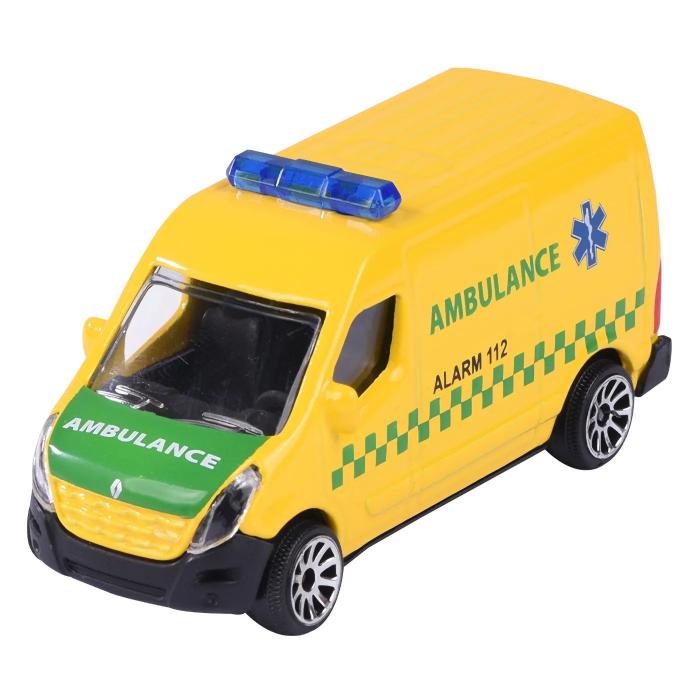 Majorette Renault Master - Dansk ambulans - S.O.S. Cars - Majorette