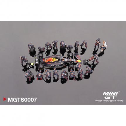 Mini GT RB18 #1 Max Verstappen - Pit Crew Set - Mini GT - 1:64