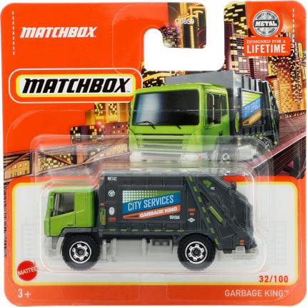 Matchbox Garbage King - Sopbil - Grön - Matchbox