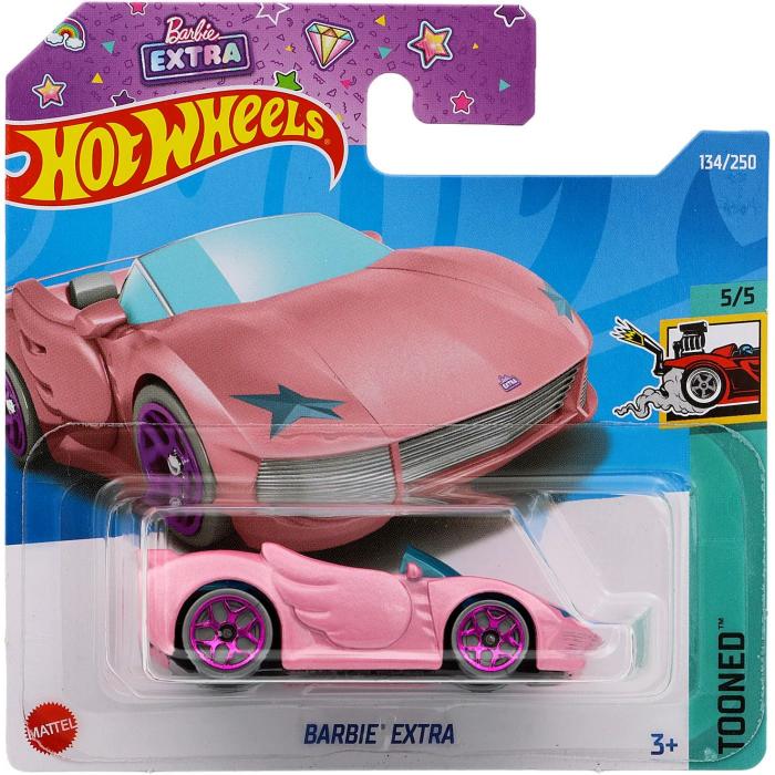 Hot Wheels Barbie Extra - Tooned - Rosa - Hot Wheels