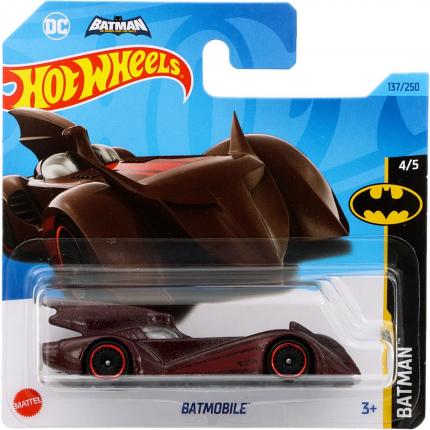 Hot Wheels Batmobile - Batman 4/5 - Vinröd - Hot Wheels