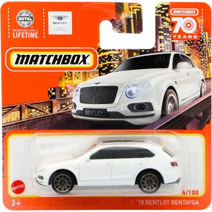Matchbox '18 Bentley Bentayga - Vit - Matchbox 70 Years - Matchbox
