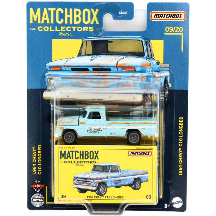 Matchbox 1964 Chevy C10 Longbed - Bl - Collectors - Matchbox