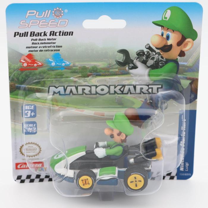 Carrera Mario Kart - Luigi - leksaksbil med pullback