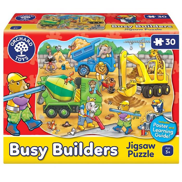 Orchard Toys Pussel byggarbetsplats - Busy Builders - Orchard Toys