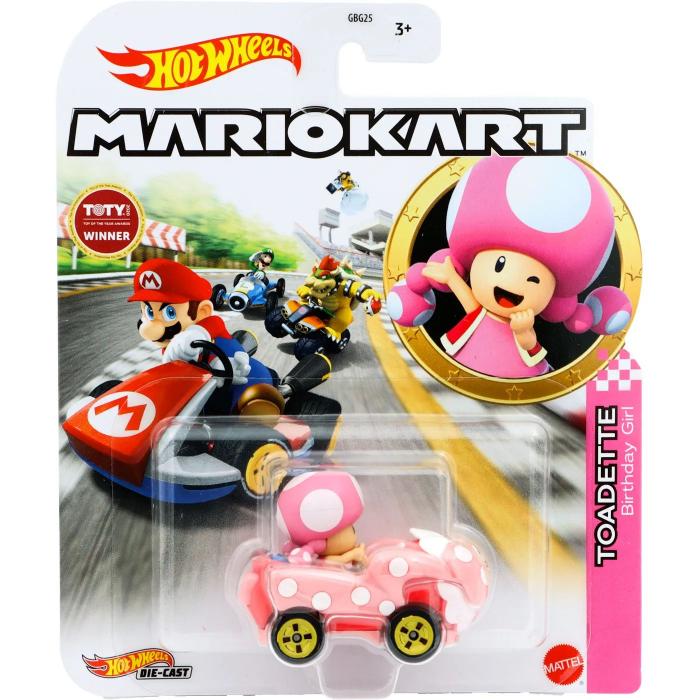 Hot Wheels Toadette - Mario Kart - Birthday Girl - Hot Wheels