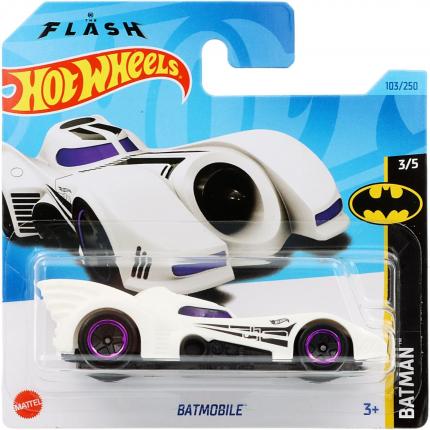 Hot Wheels Batmobile - Batman - Vit - Hot Wheels