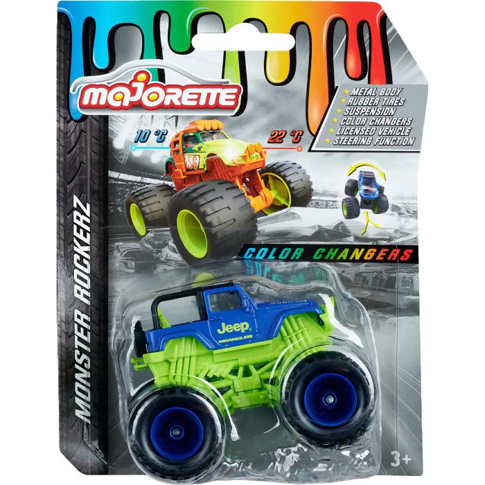 Majorette Monster Rockerz - Jeep Wrangler - Color Changers - Majorette