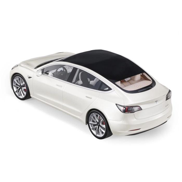 LS Collectibles Tesla Model 3 - Vit - LS Collectibles - 1:18