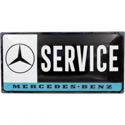 Nostalgic-Art Mercedes-Benz - Service - Plåtskylt - 50x25 cm