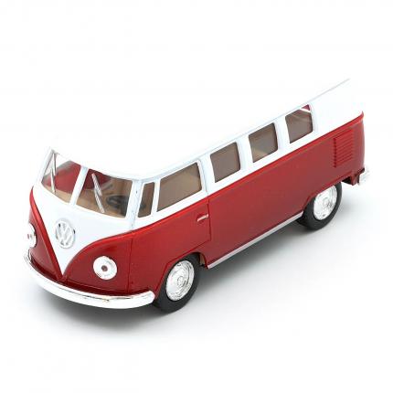 Kinsmart 1962 Volkswagen Classical Bus - Kinsmart - 1:32 - Röd