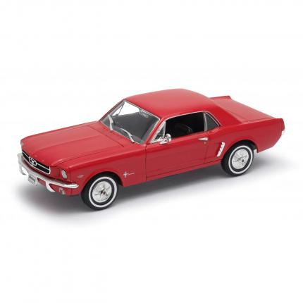 Welly 1964 1/2 Ford Mustang Coupe - Röd - Welly - 1:24