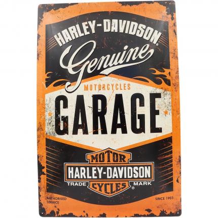 Nostalgic-Art Harley-Davidson - Genuine Garage - Plåtskylt - 40x60 cm