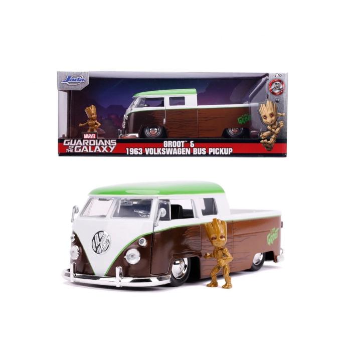 Jada Toys Groot & 1963 Volkswagen Bus Pickup - Jada Toys - 1:24