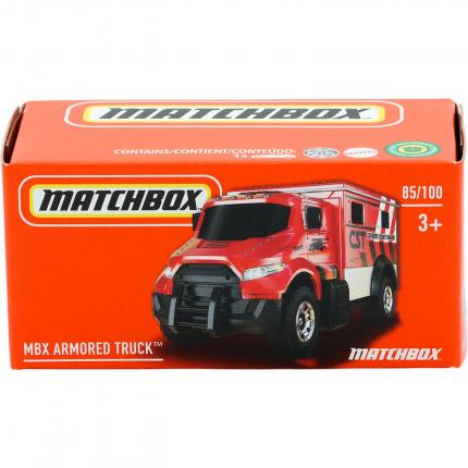 Matchbox MBX Armored Truck - Röd - Power Grab - Matchbox