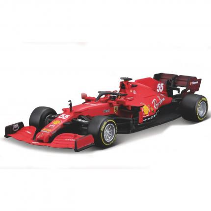 Bburago Ferrari SF21 - 2021 - C.Sainz - No 55 - Bburago - 1:43