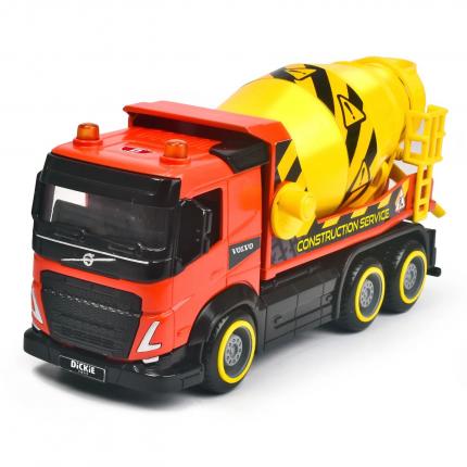Dickie Toys City Truck - Betongbil - Röd - Volvo - Dickie Toys - 19 cm