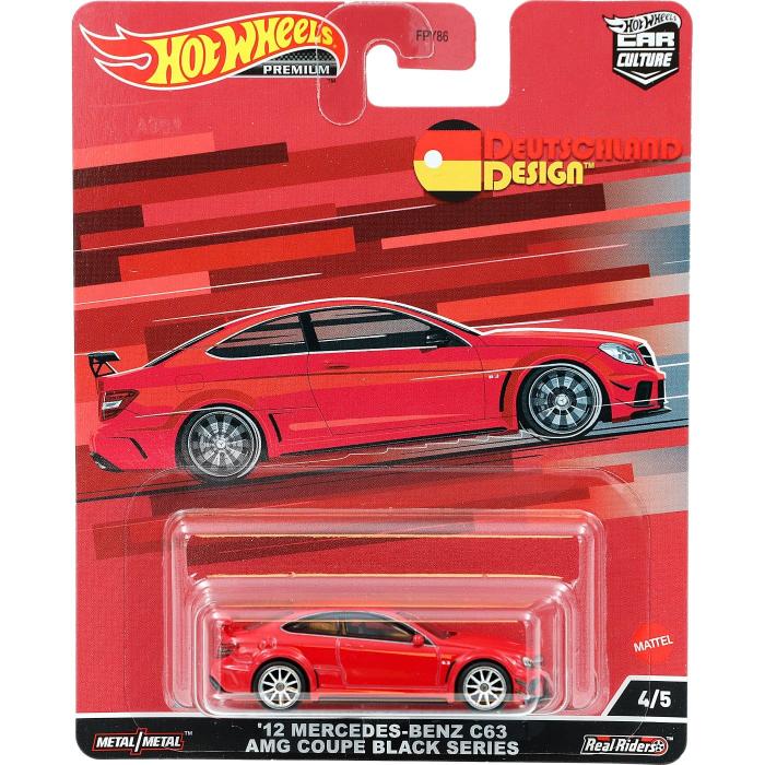 Hot Wheels '12 Mercedes-Benz C63 AMG Coupe Black Series - Rd - HW