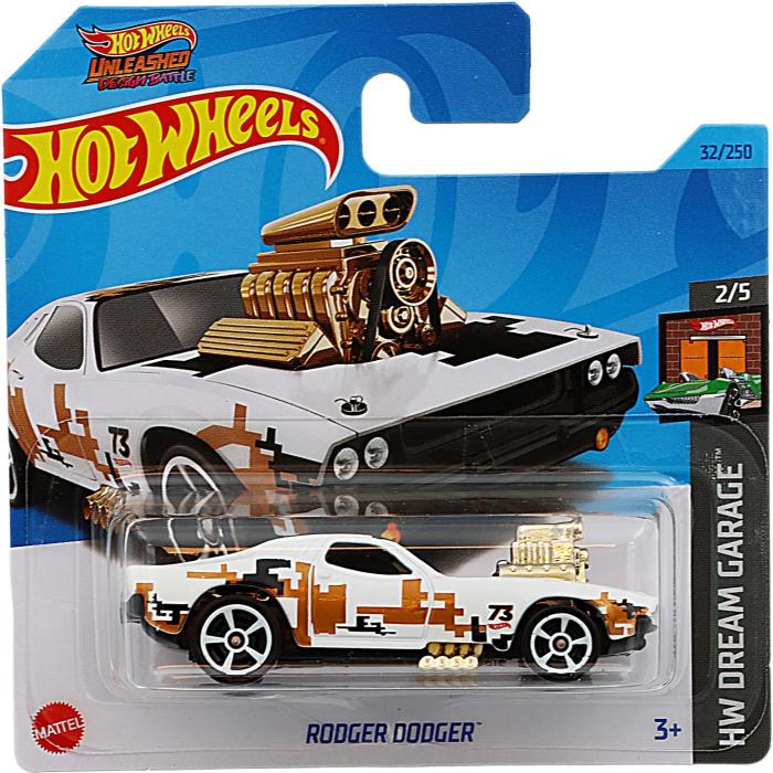 Hot Wheels Rodger Dodger - HW Dream Garage - Vit - Hot Wheels