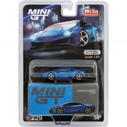 Mini GT Lamborghini Huracán EVO - Blu Eleos - Mini GT - 1:64