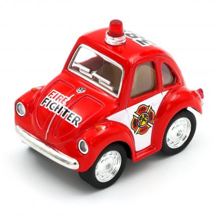Kinsfun Volkswagen - Brandbil - Mini Beetle Rescue - Kinsfun - 5 cm