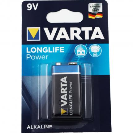 Varta Batteri 9V - Alkaliskt - Varta Longlife Power