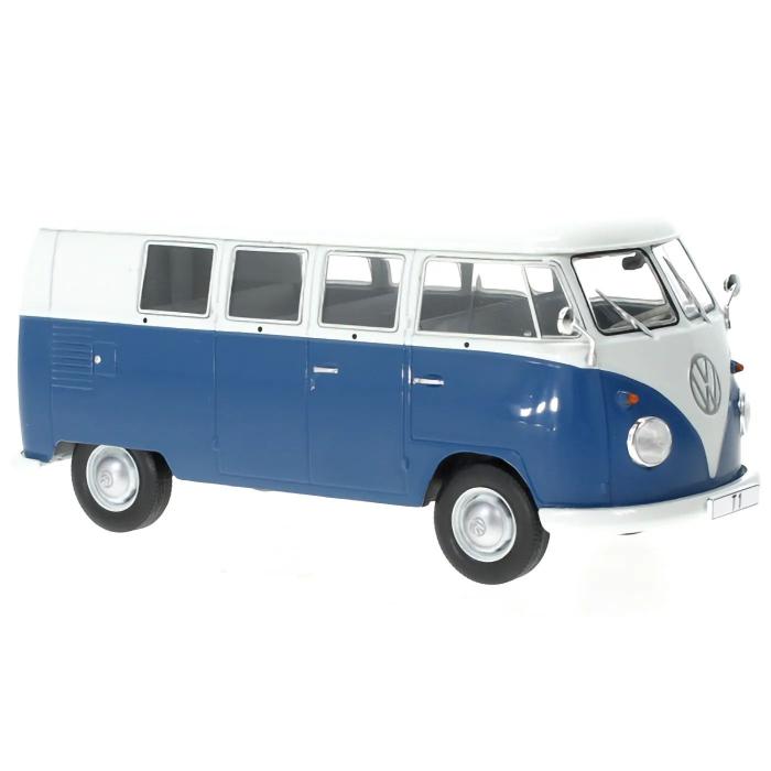WhiteBox SKADAD FRPACKNING - Volkswagen T1 - Bl / Vit - 1960 - WhiteBox - 1:24
