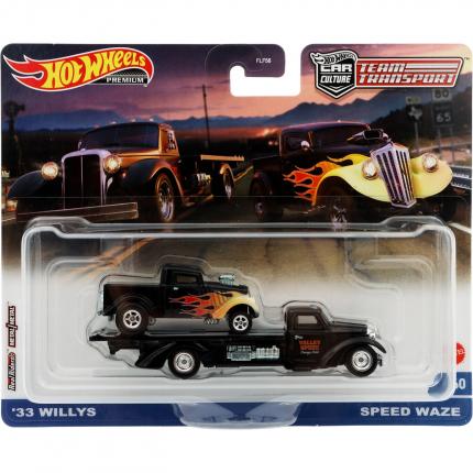 Hot Wheels '33 Willys + Speed Waze - Team Transport #60 - Hot Wheels