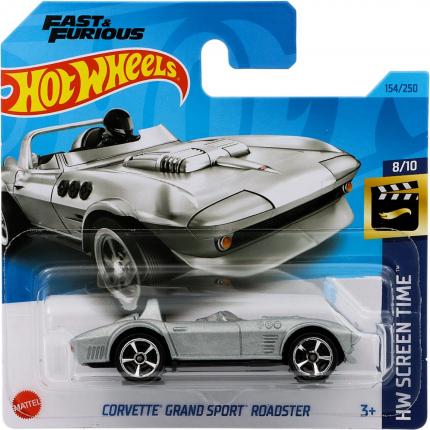 Hot Wheels Corvette Grand Sport Roadster - HW Screen Time - Grå - HW