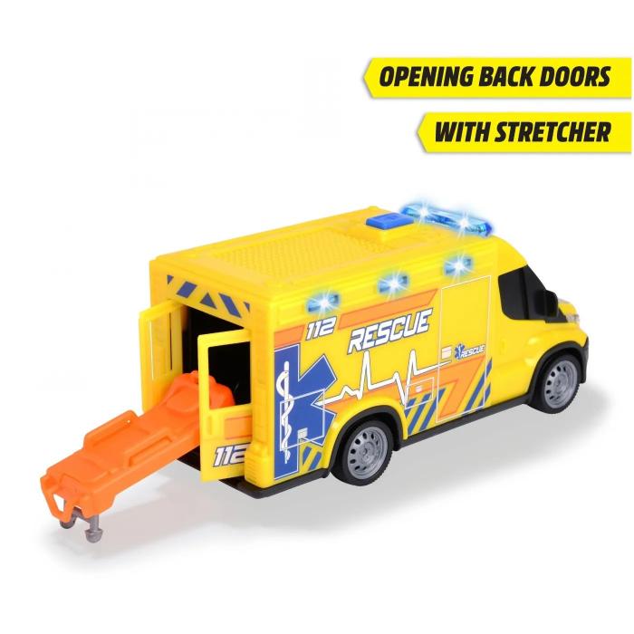 Dickie Toys Iveco Daily Ambulance - Ljud och Ljus - Dickie Toys