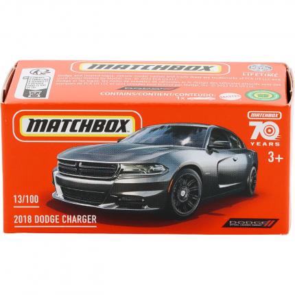 Matchbox 2018 Dodge Charger - Svart - Power Grab - Matchbox