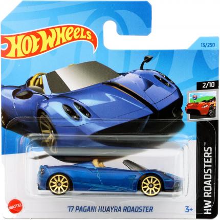 Hot Wheels '17 Pagani Huayra Roadster - HW Roadsters - Blå - Hot Wheels