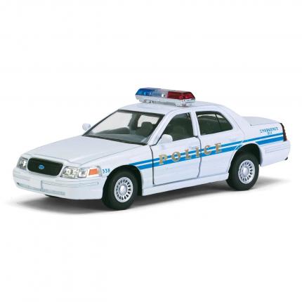 Kinsmart Ford Crown Victoria Police Interceptor - Vit - Kinsmart 1:42