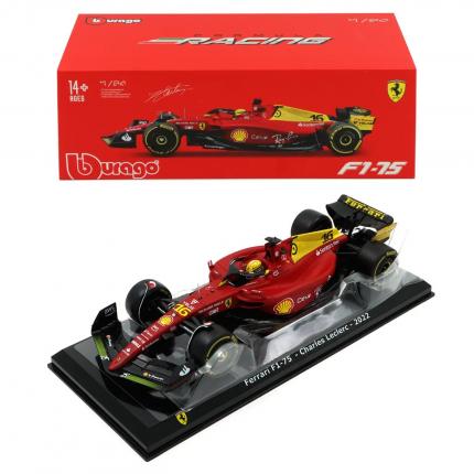 Bburago F1 - Ferrari - F1-75 - Charles Leclerc #16 - Bburago - 1:24