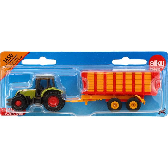 Siku Claas - Traktor med ensilagevagn - 1650 - Siku - 1:87