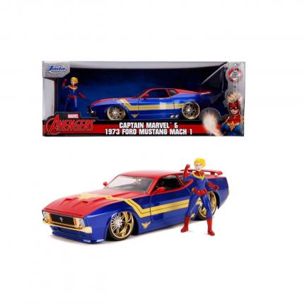 Jada Toys Captain Marvel & 1973 Ford Mustang Mach 1 - Jada Toys - 1:24