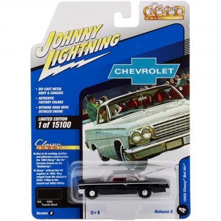 Johnny Lightning 1962 Chevy Bel Air - Svart - Johnny Lightning - 1:64