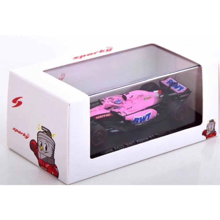 Spark Models F1 - BWT Alpine - A522 - Fernando Alonso #14 - Spark - 1:64