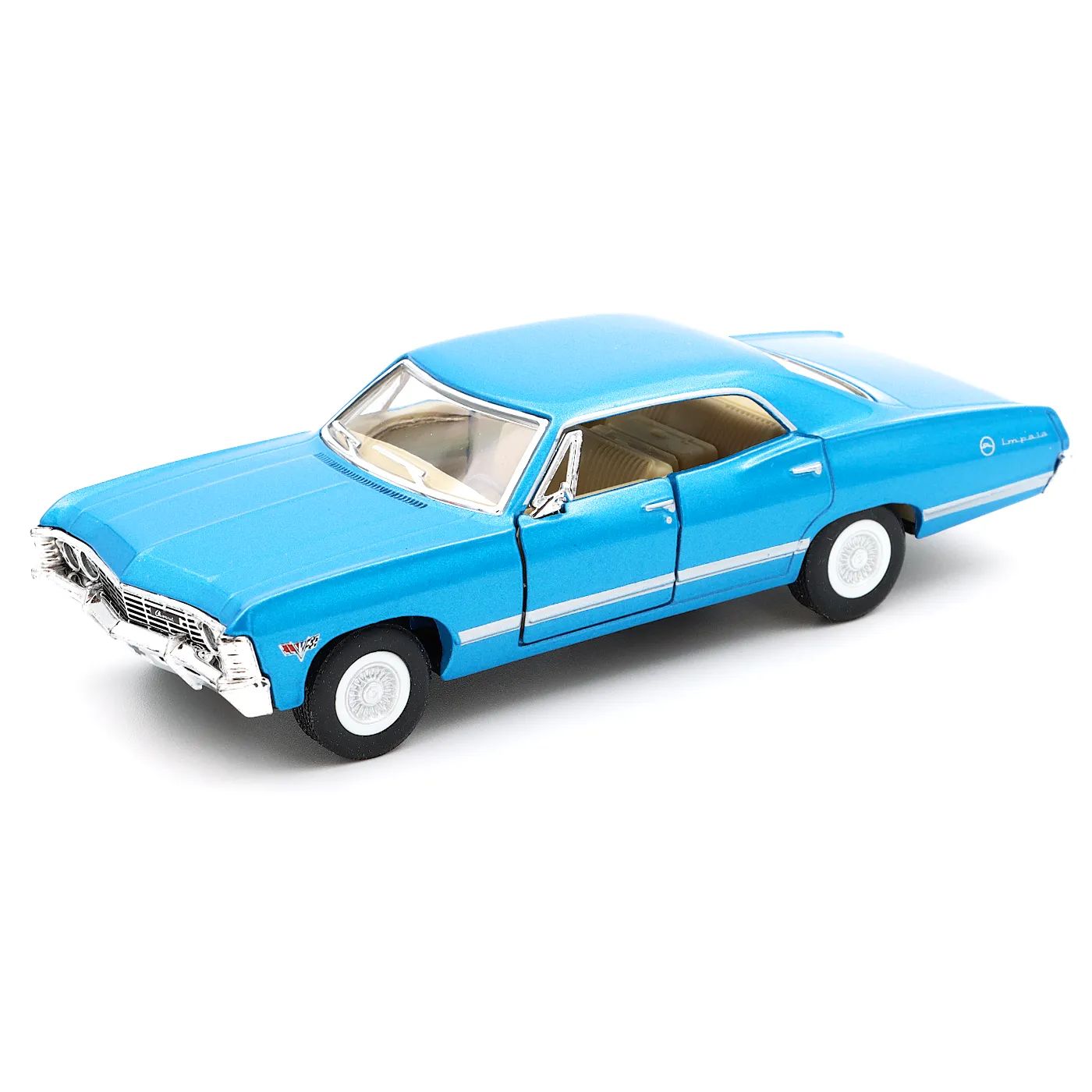 Läs mer om 1967 Chevrolet Impala - Kinsmart - 1:43 - Blå