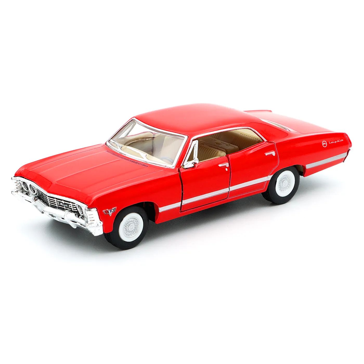 Läs mer om 1967 Chevrolet Impala - Kinsmart - 1:43 - Röd