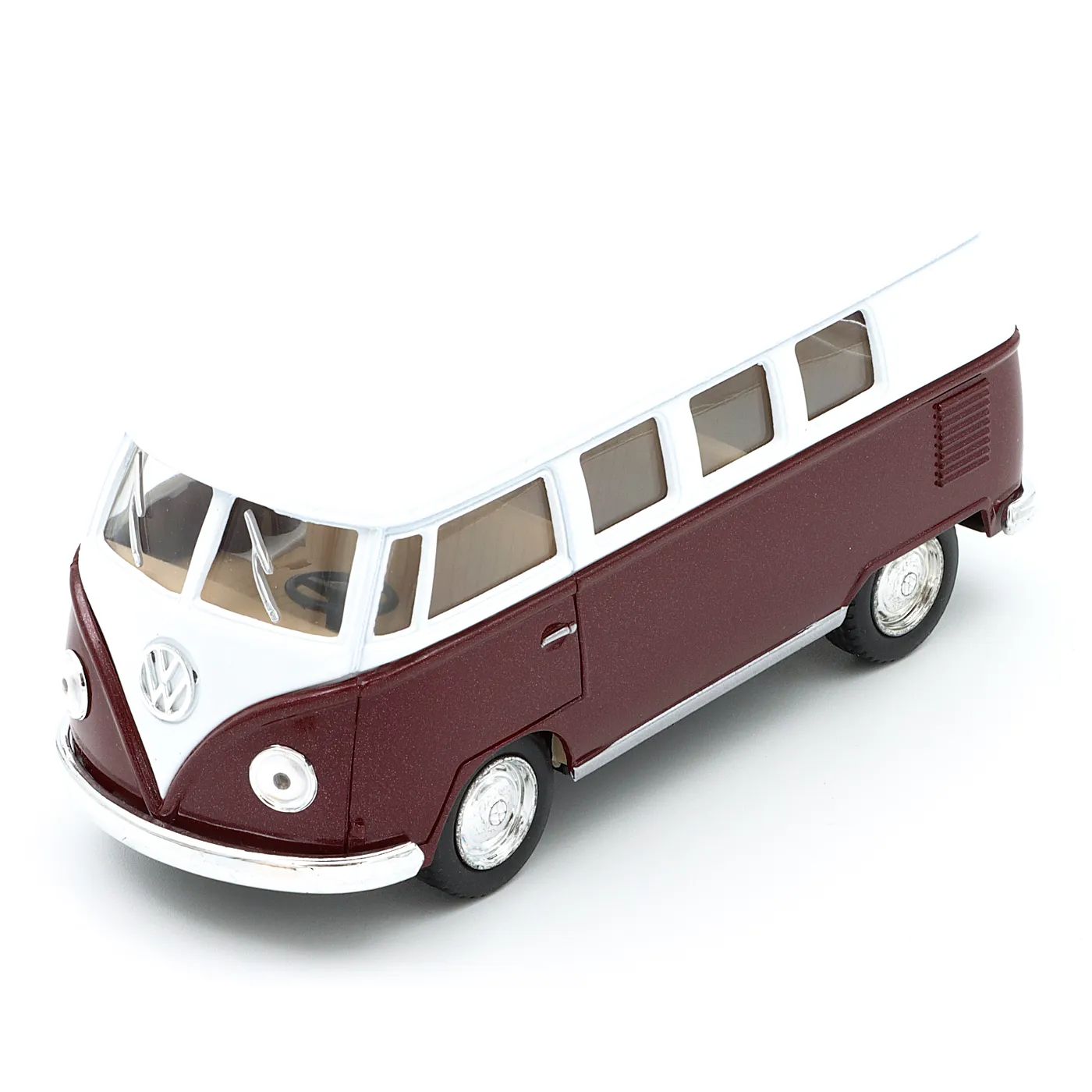 Läs mer om 1962 Volkswagen Classical Bus - Kinsmart - 1:32 - Vinröd