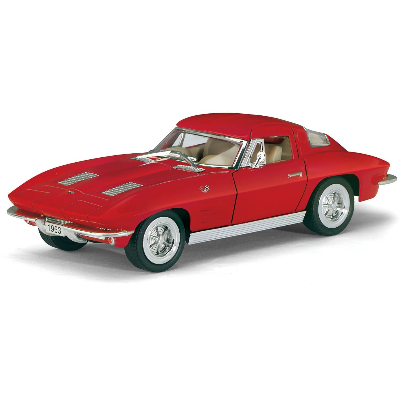 1963 Corvette Stingray - Kinsmart - 1:36 - Röd