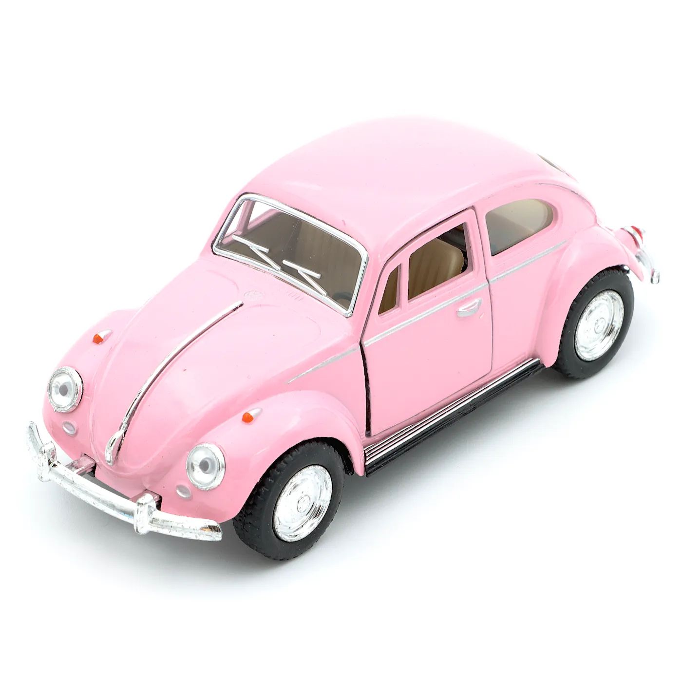 Läs mer om 1967 Volkswagen Classical Beetle - Kinsmart - 1:32 - Pastellrosa