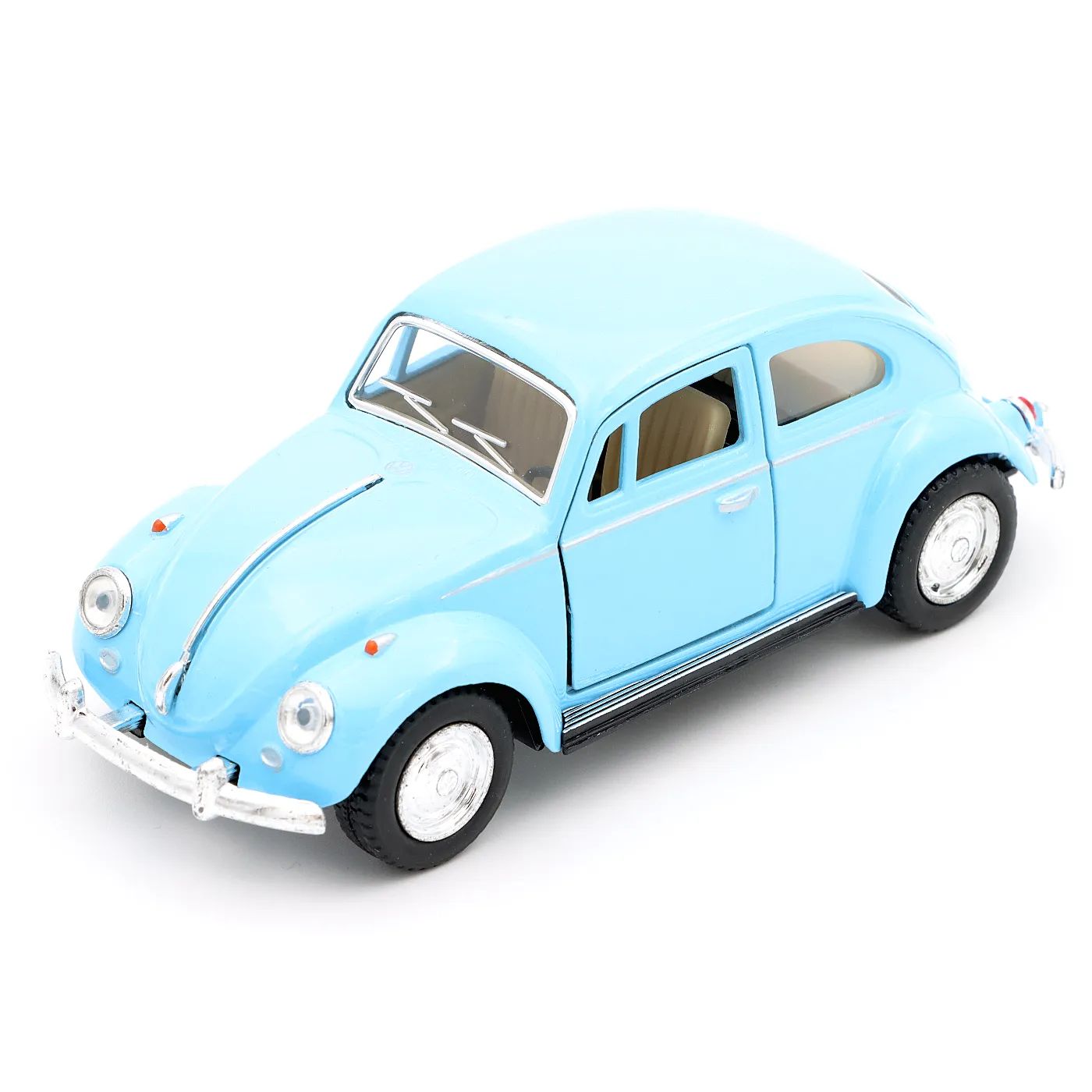 Läs mer om 1967 Volkswagen Classical Beetle - Kinsmart - 1:32 - Pastellblå