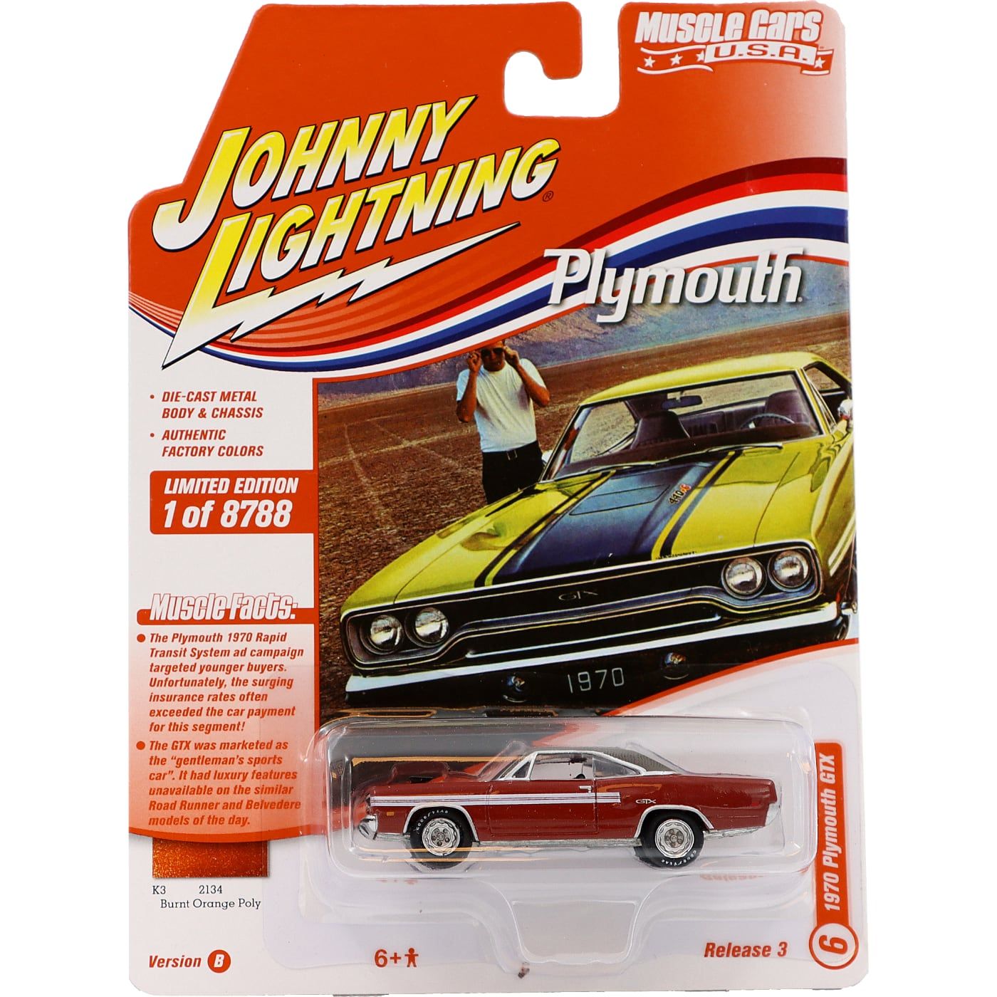 Läs mer om 1970 Plymouth GTX - Johnny Lightning - 1:64