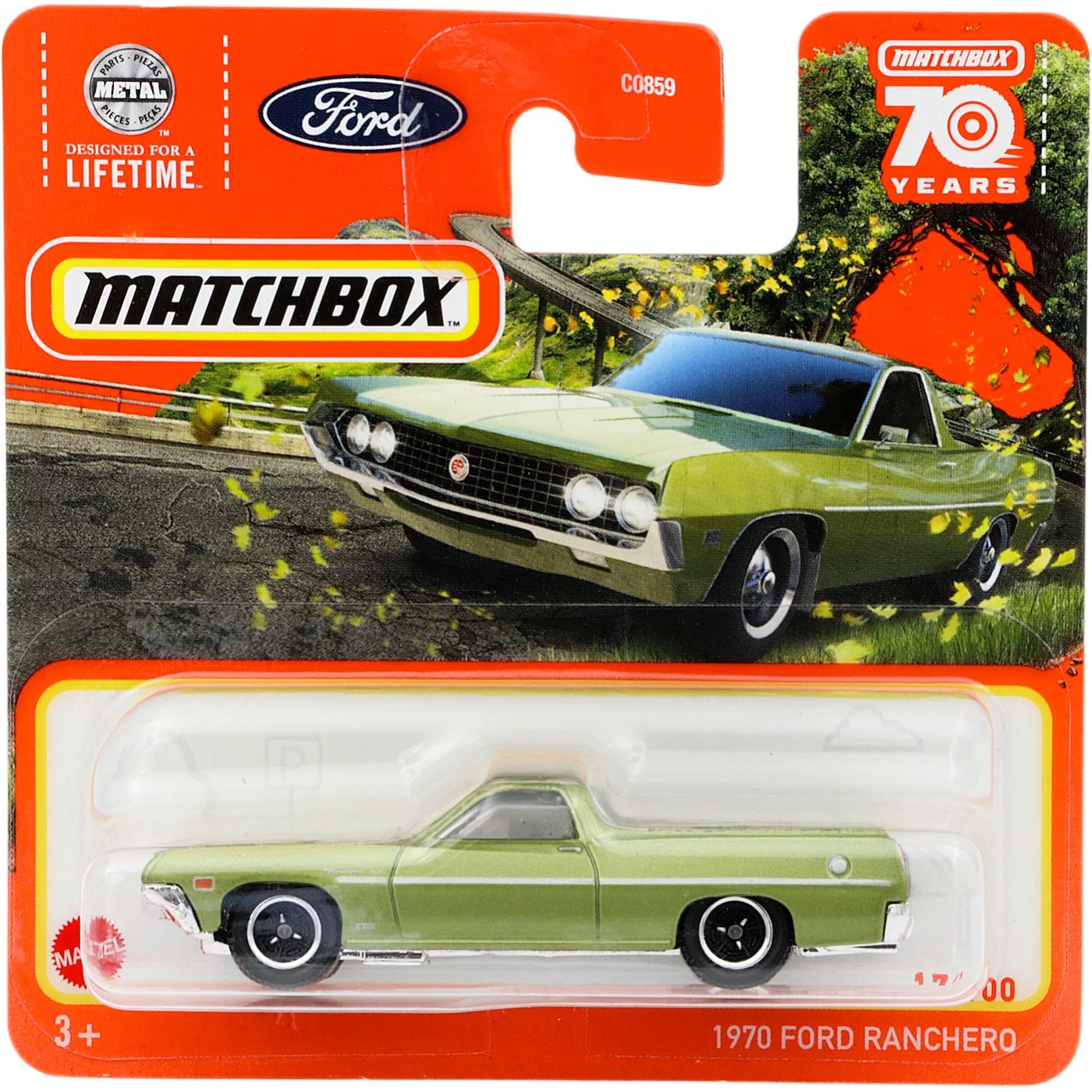 Läs mer om 1970 Ford Ranchero - Grön - Matchbox 70 Years - Matchbox